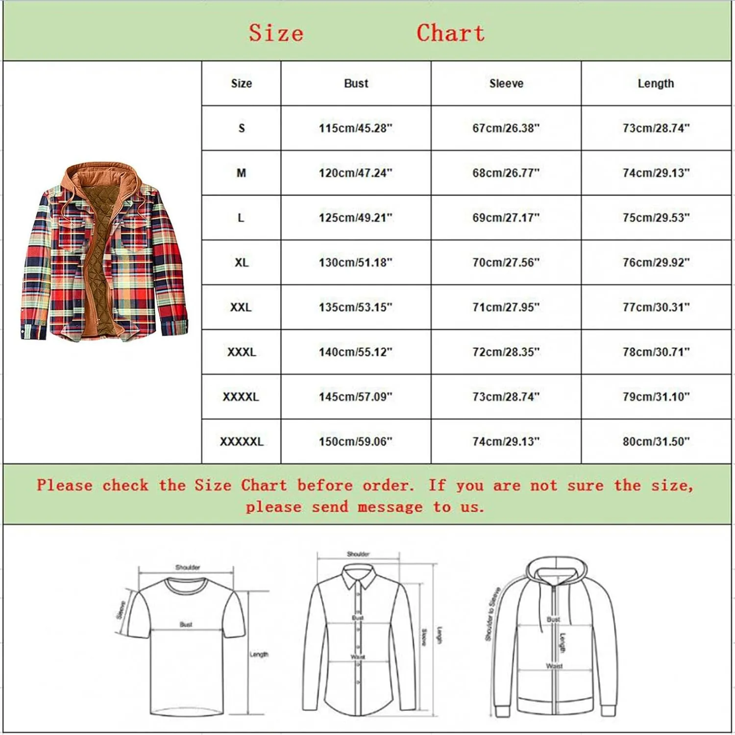 Flannel Jackets for Men Men's Button Down Regular Fit Long Sleeve Plaid Flannel Casual Shirts Men's Cotton Flannel Shirt