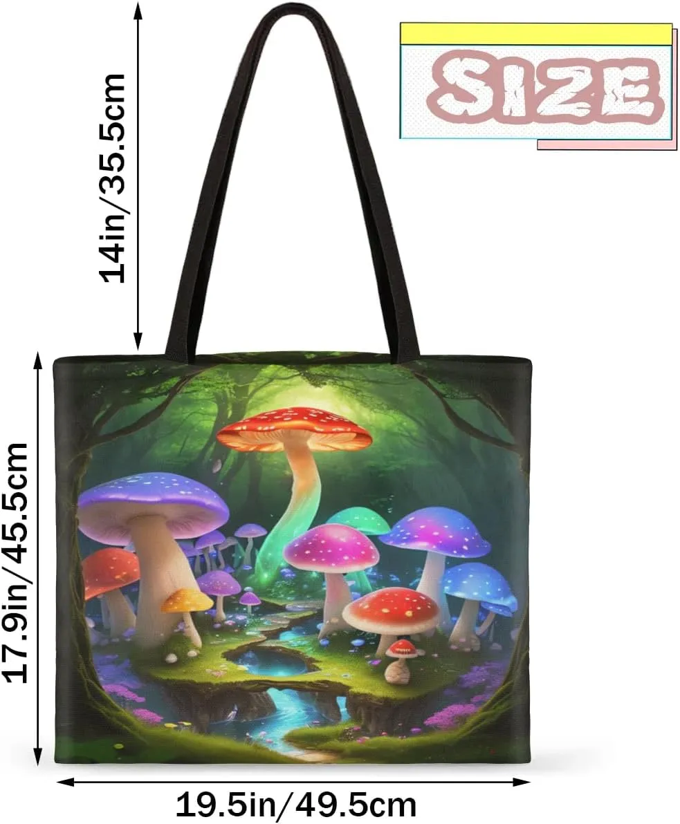 Flowers Tropical Butterflies Canvas Tote Bag for Women Men Stylish Tote Handbag Shoulder Bag Reusable Grocery Bag