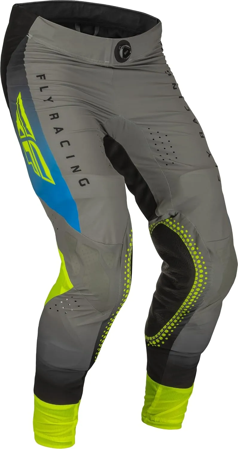 Fly Racing 2023 Adult Lite Pants (Grey/Blue/Hi-Vis, 30)