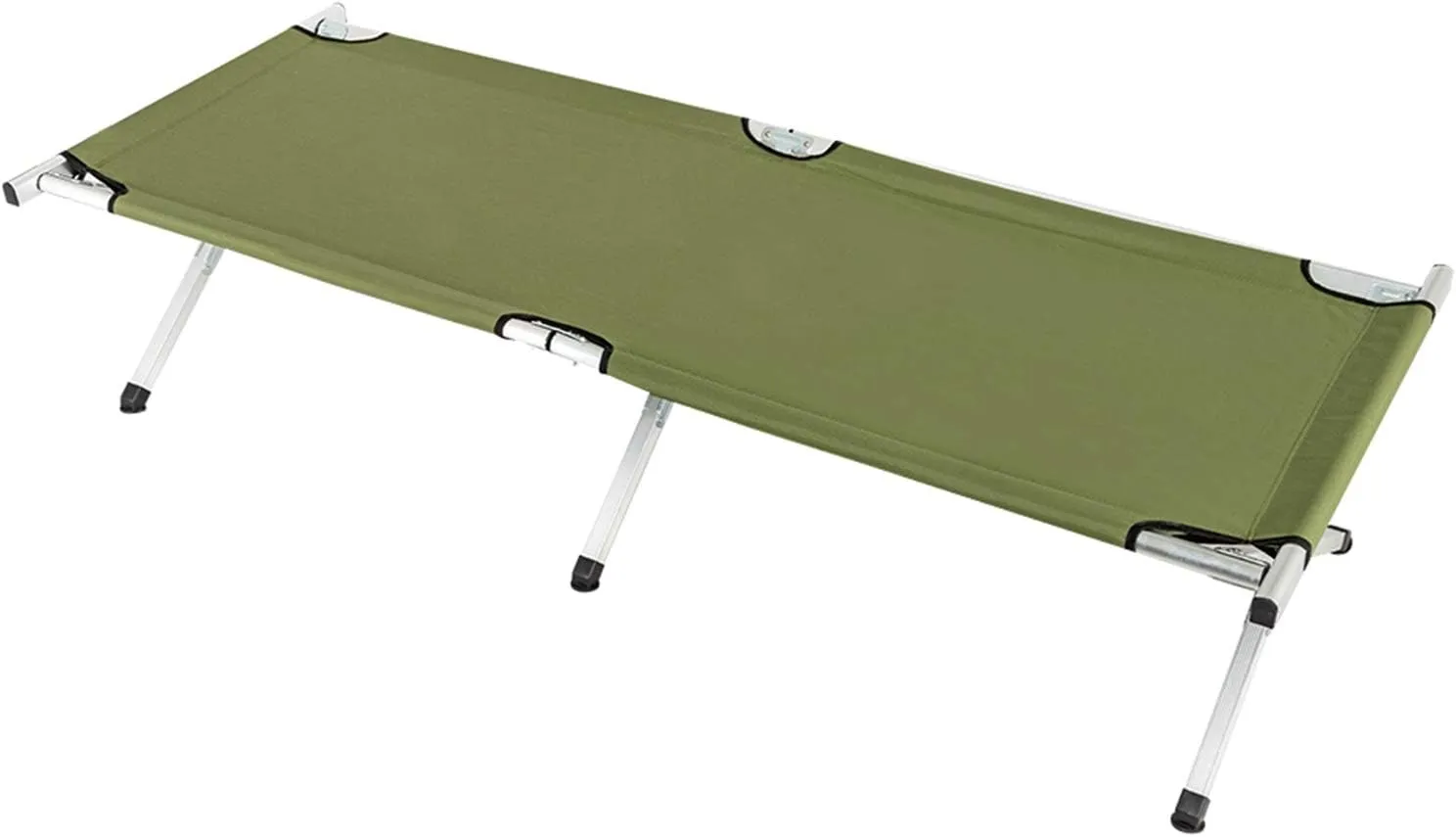 Folding Camping Cot for Adults with Carrying Bag Heavy Duty Outdoor Foldable Bed Easy Setup Portable Compact Camp Cots for Outdoor Travel Hunting Hiking Motorcycling Army Green