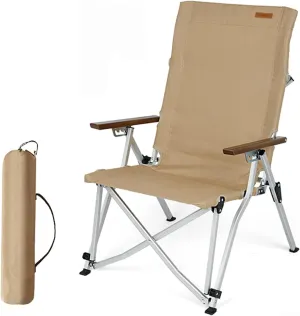 Folding Chair Portable - Portable Camping Chairg, Four Angle Adjustment of Backrest, Made of Aluminum Alloy Material, Large Capacity Mesh BaSuitable for Outdoor Activities