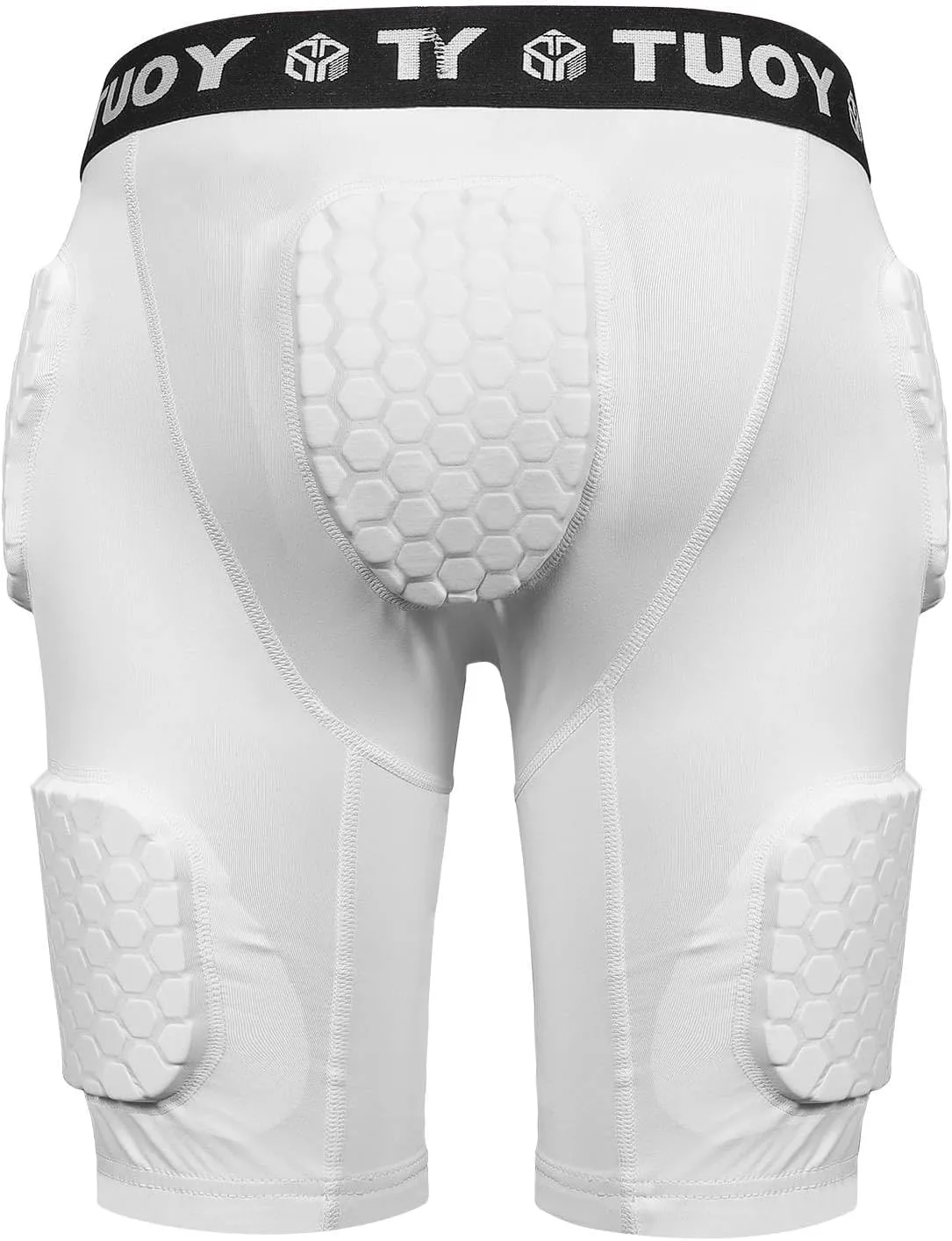 Football Girdle Adult Padded Compression Shorts 5-Pads Girdle Hip and Thigh Protector for Baseball Football Baseketball
