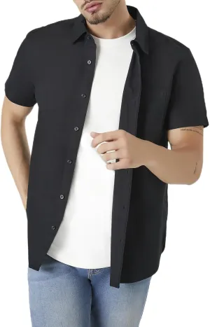 Forever 21 Men's Short-Sleeve Oxford Shirt