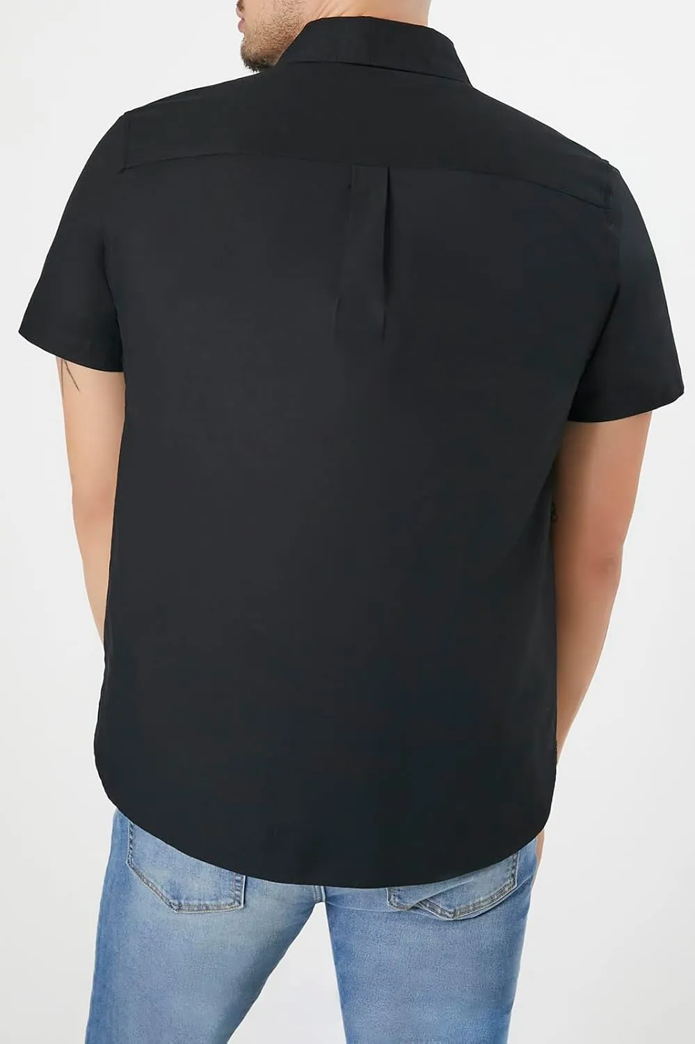 Forever 21 Men's Short-Sleeve Oxford Shirt