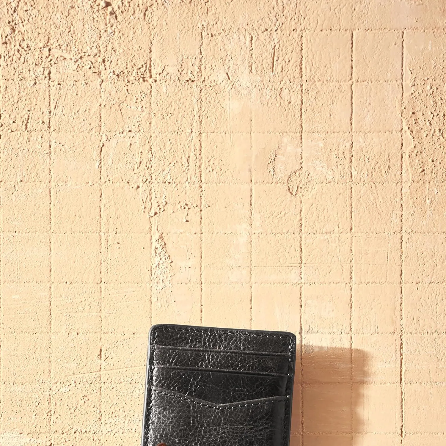 Fossil Men's Andrew Leather Magnetic Card Case with Money Clip Wallet, Black, (Model: ML4173001)