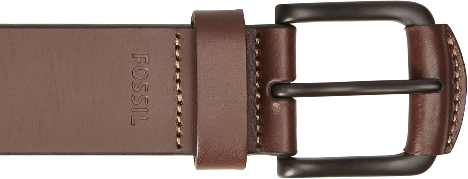 Fossil Men's Brown Leather Belt