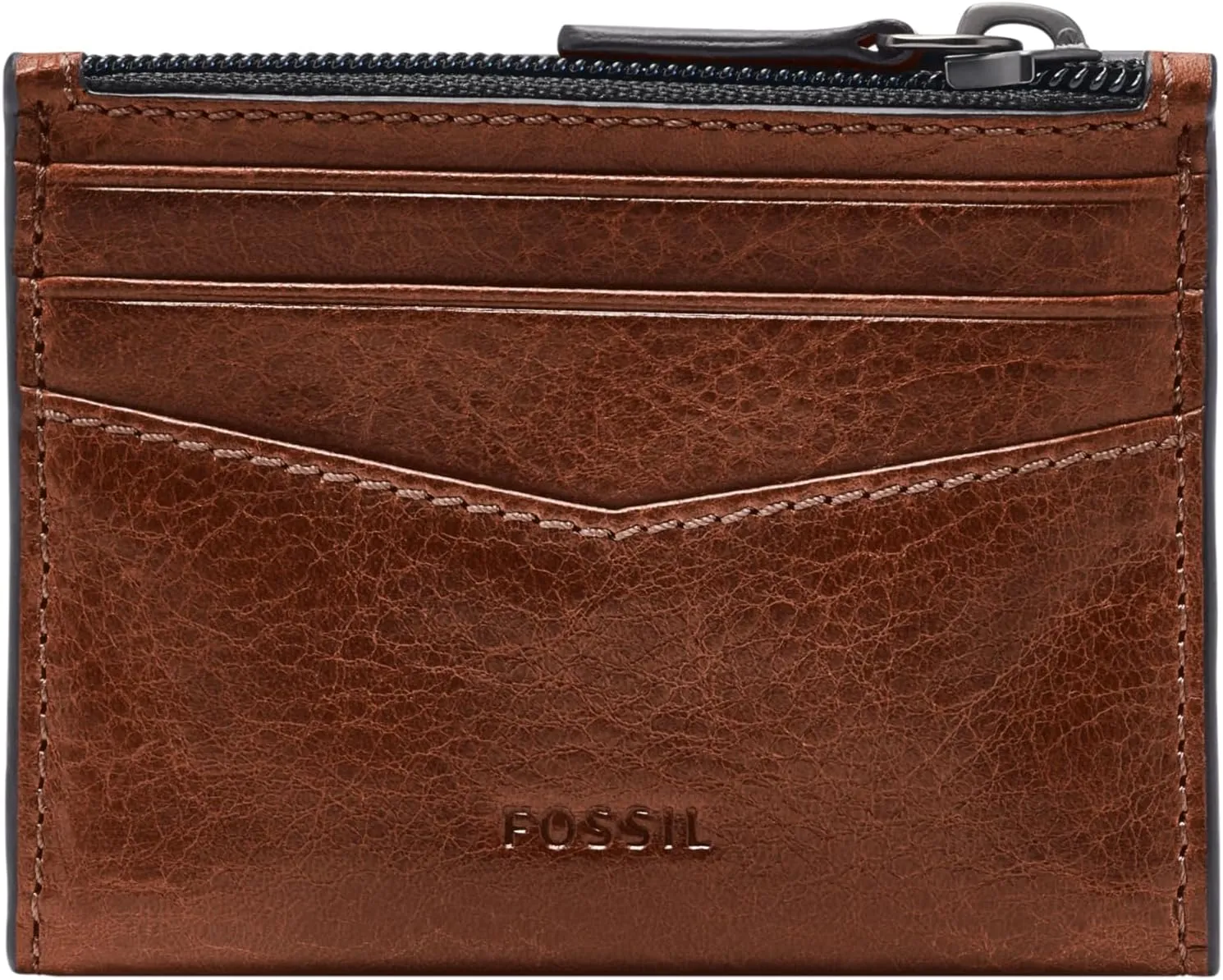 Fossil Men's Leather Slim Minimalist Card Case Front Pocket Wallet