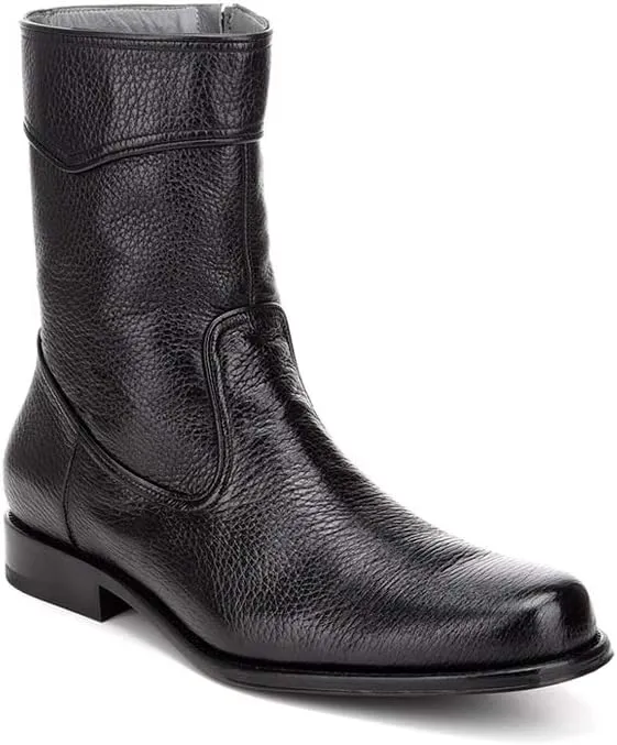 FRANCO CUADRA Men's Boot in Genuine Deer Leather Brown