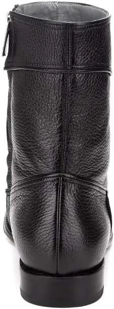 FRANCO CUADRA Men's Boot in Genuine Deer Leather Brown