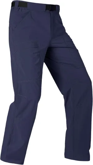 FREE SOLDIER Men's Outdoor Cargo Hiking Pants with Belt Lightweight Waterproof Quick Dry Tactical Pants Nylon Spandex (Navy 32W/30L)