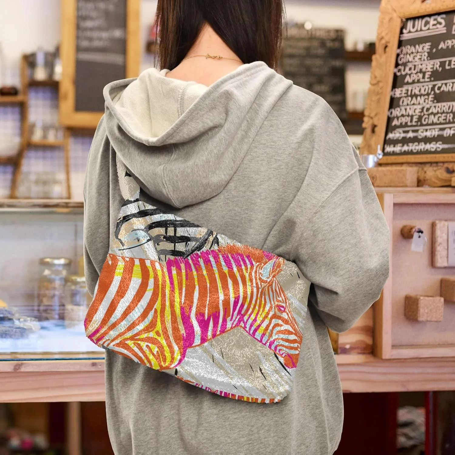 Fuzzy Tote Bag Fluffy Shoulder Bag Women Furry Purse Cute Plush Bag Ladies Ladies Pursesfor Autumn and Winter Multicolor 1