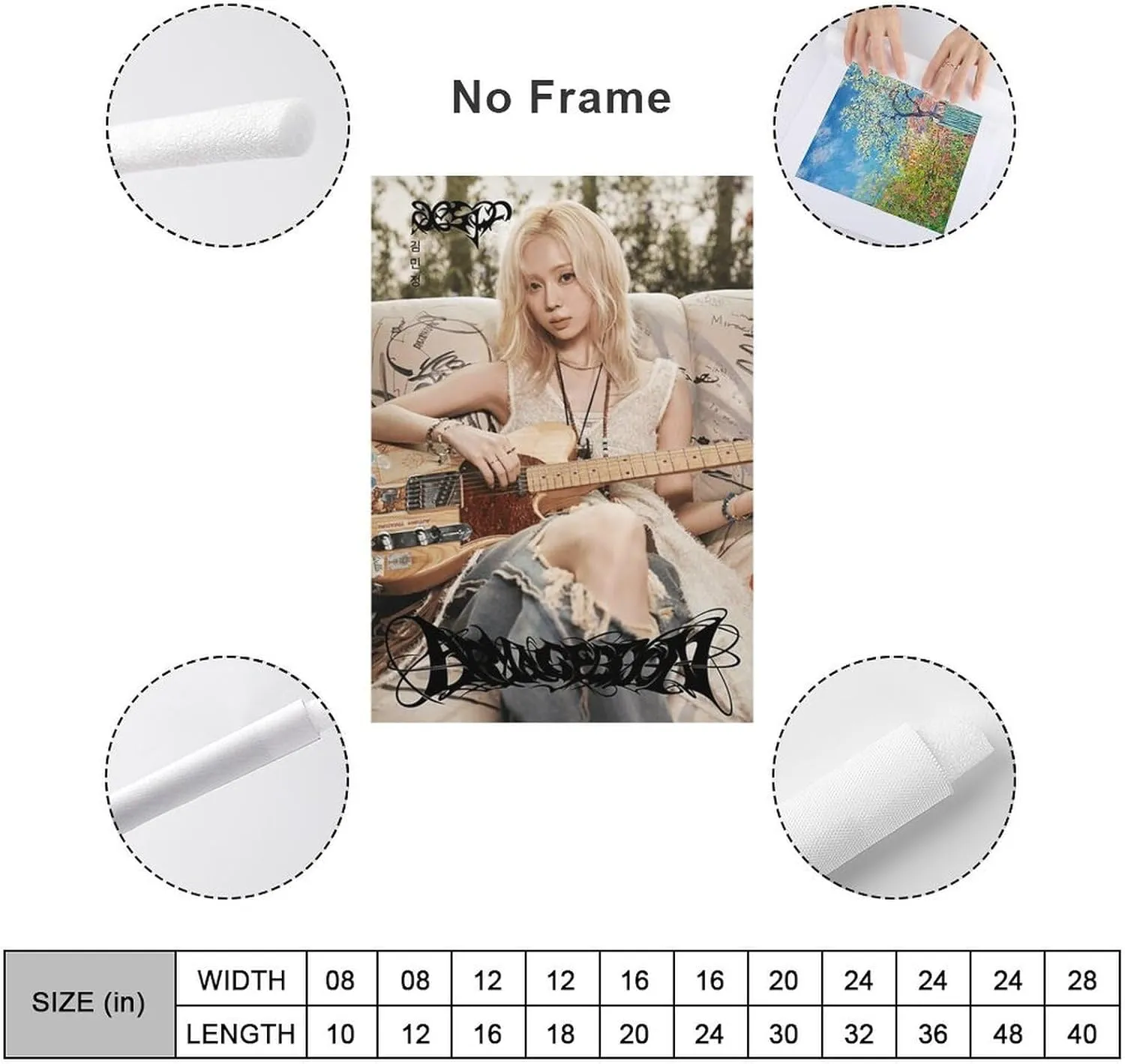 Fxaiui A-ESPA Idol Posters Wall Tapestry Decorative Canvas Merch Use for Party Bedroom Living Room＆Dorm 28x40inch(70x100cm)
