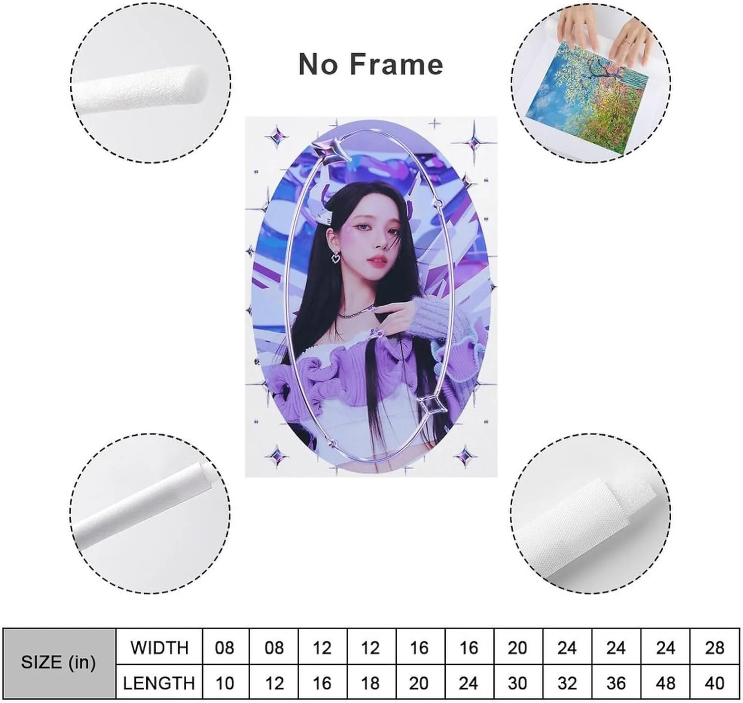 Fxaiui A-ESPA Idol Posters Wall Tapestry Decorative Canvas Merch Use for Party Bedroom Living Room＆Dorm 28x40inch(70x100cm)