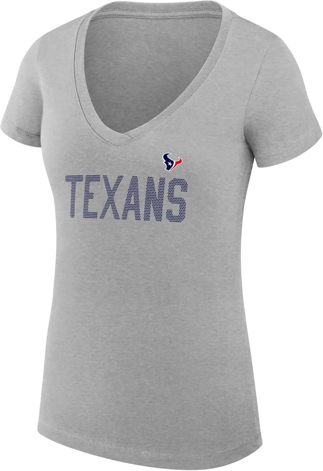 G-III Sports Women's NFL Dot Print Fitted V-Neck T-Shirt
