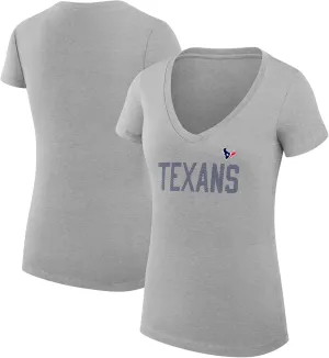 G-III Sports Women's NFL Dot Print Fitted V-Neck T-Shirt