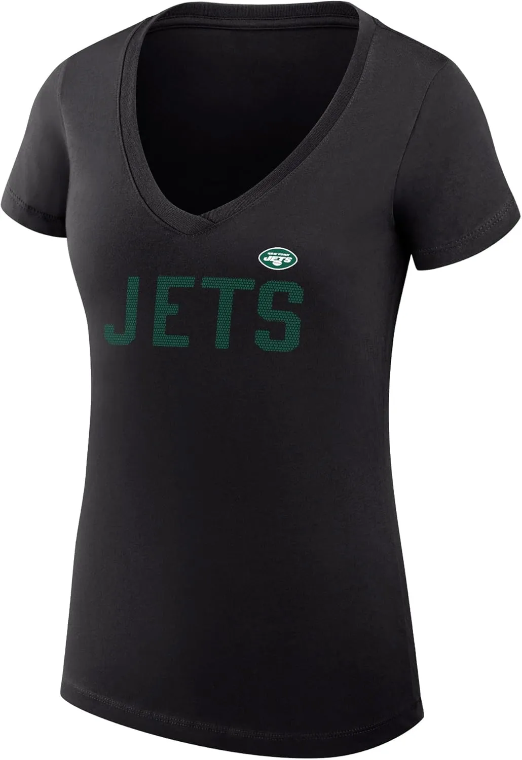 G-III Sports Women's NFL Dot Print Fitted V-Neck T-Shirt
