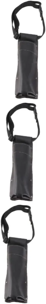 GARVALON 3 Pcs Lightweight Electrode Holder Bag for Welding Rods Cowhide Welding Rods Bag Anti-cut