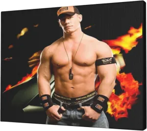 GBVCHJOPL John Wrestler Cena Canvas Decorative Painting Wall Art Poster Oil Paintings Art Prints Home Decor For Living Room Classic Hang Pictures 12x16inch