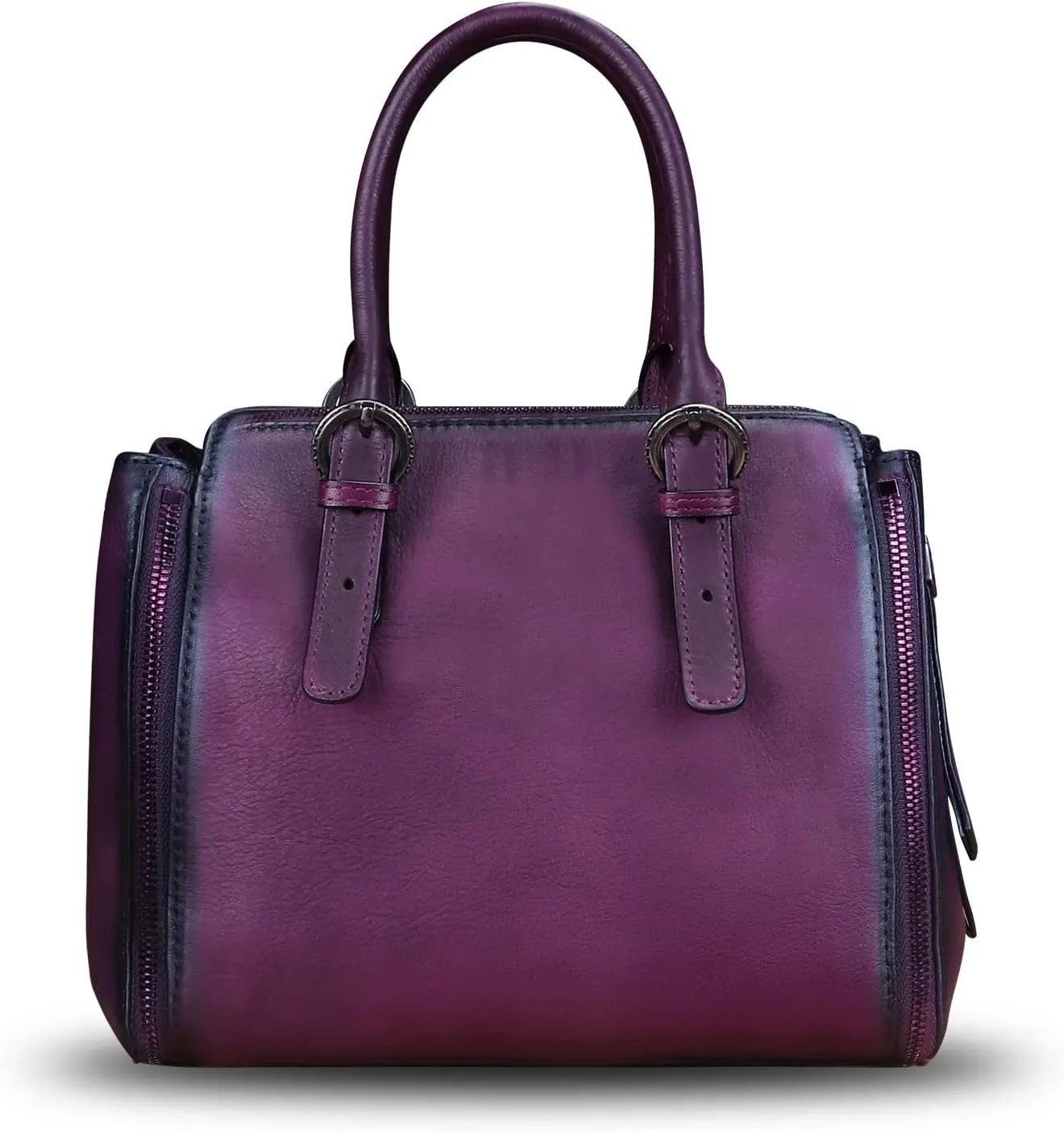 Genuine Leather Handbags Satchel for Women Purse Vintage Handmade Top-Handle Handbag Crossbody Shoulder Bag