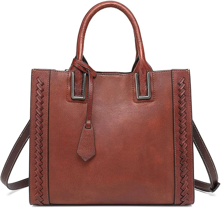 Genuine Leather Handbags Tote Shoulder for Women Vintage Handmade purse Satchel Crossbody Bag