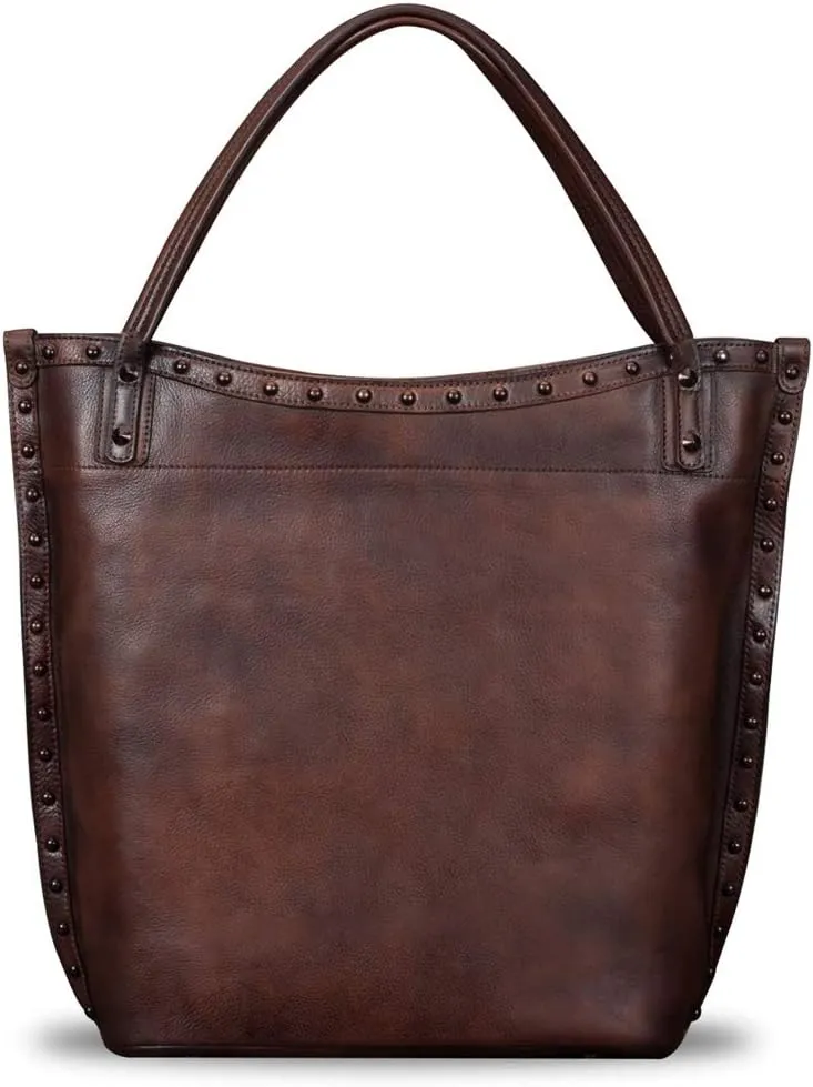 Genuine Leather Large Shoulder Bag Tote Bag for Women Vintage Real Leather Purses and Handbags Satchel Crossbody Bag