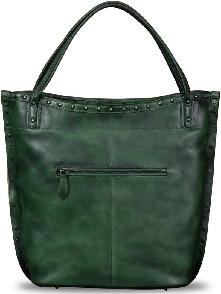 Genuine Leather Large Shoulder Bag Tote Bag for Women Vintage Real Leather Purses and Handbags Satchel Crossbody Bag