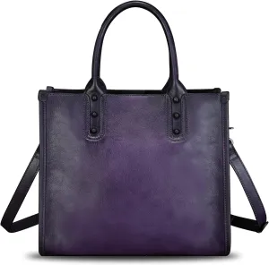 Genuine Leather Purses and Handbags for Women Tote Bag Vintage Crossbody Shoulder Bag Top Handle Bag Satchel