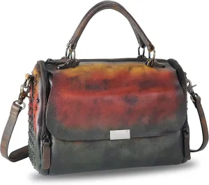 Genuine Leather Purses and Handbags for Women Vintage Handmade Leather Top Handle Shoulder Bag Crossbody Satchel Purse