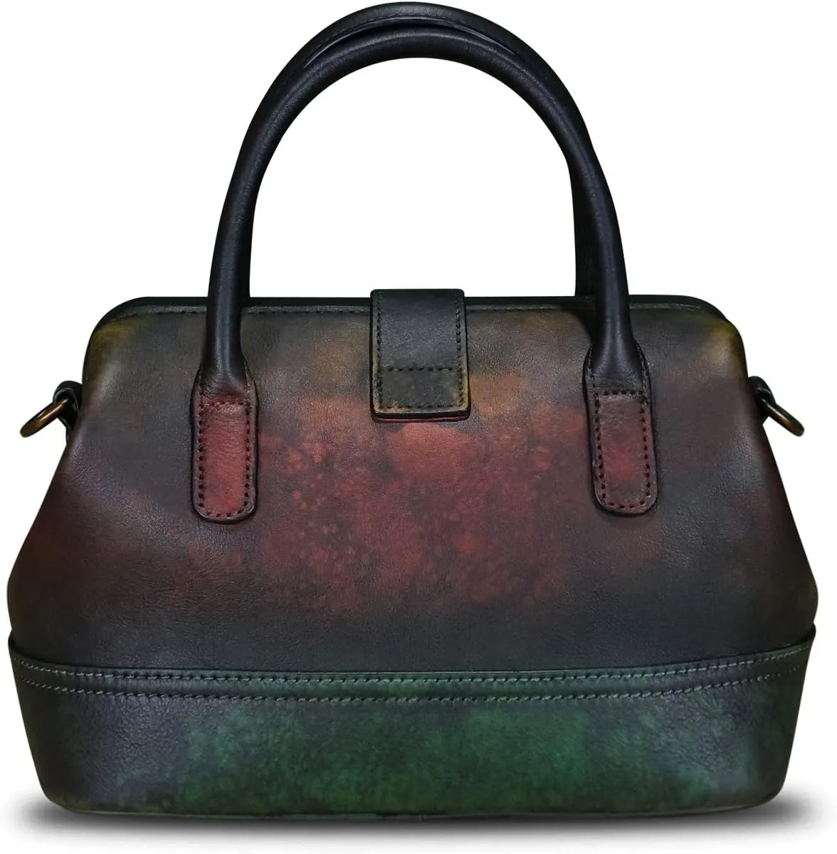 Genuine Leather Purses and Handbags for Women Vintage Handmade Real Leather Shoulder Bag Crossbody Satchel Purse with Strap