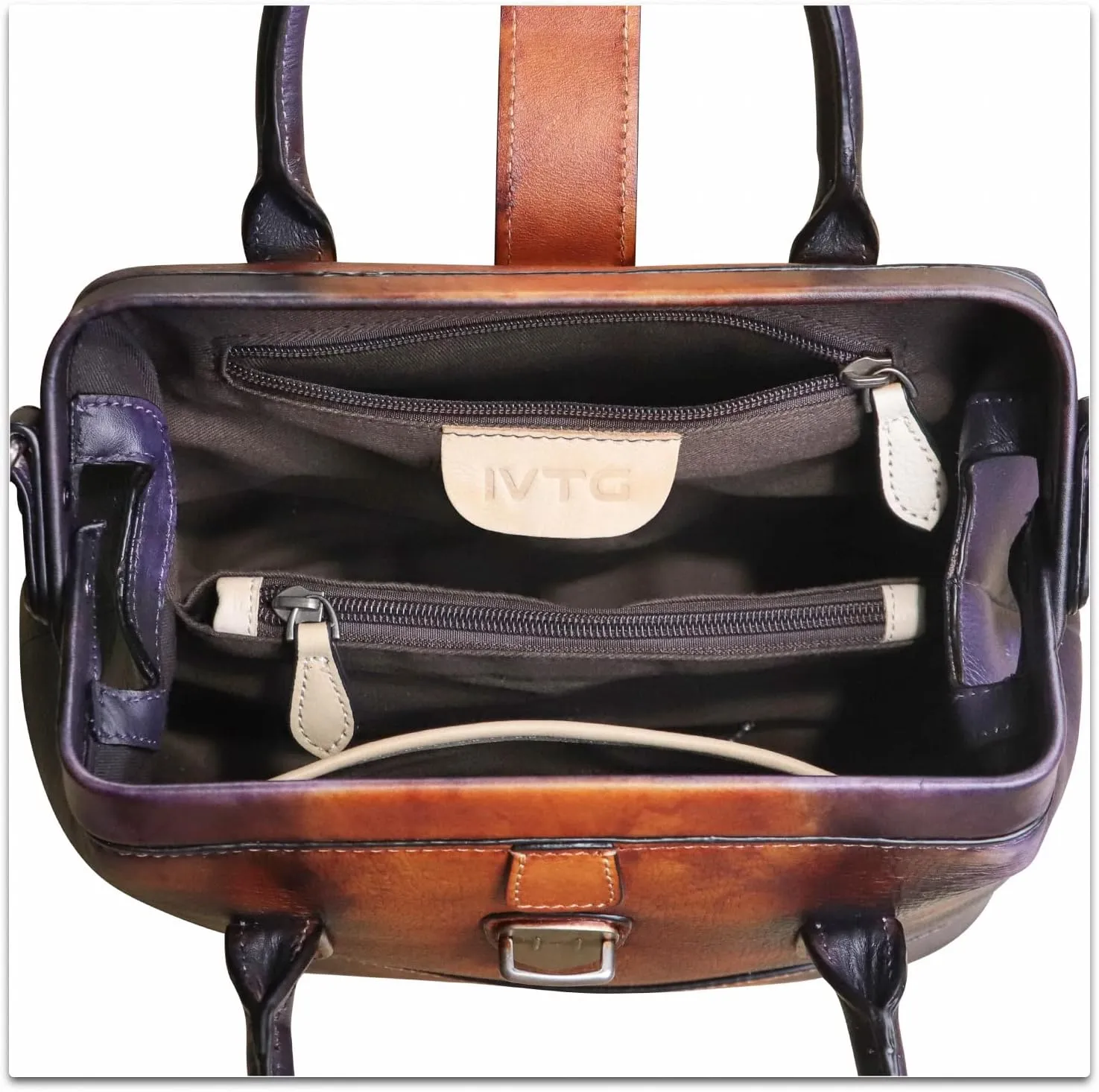 Genuine Leather Purses and Handbags for Women Vintage Handmade Real Leather Shoulder Bag Crossbody Satchel Purse with Strap