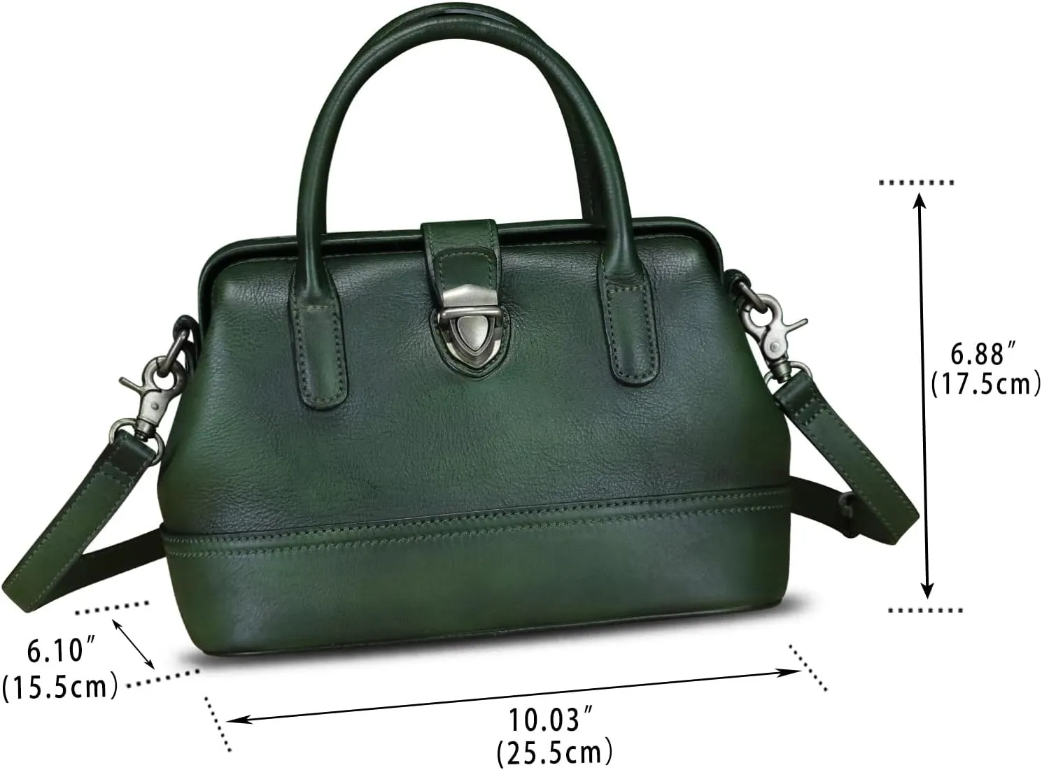Genuine Leather Purses and Handbags for Women Vintage Handmade Real Leather Shoulder Bag Crossbody Satchel Purse with Strap