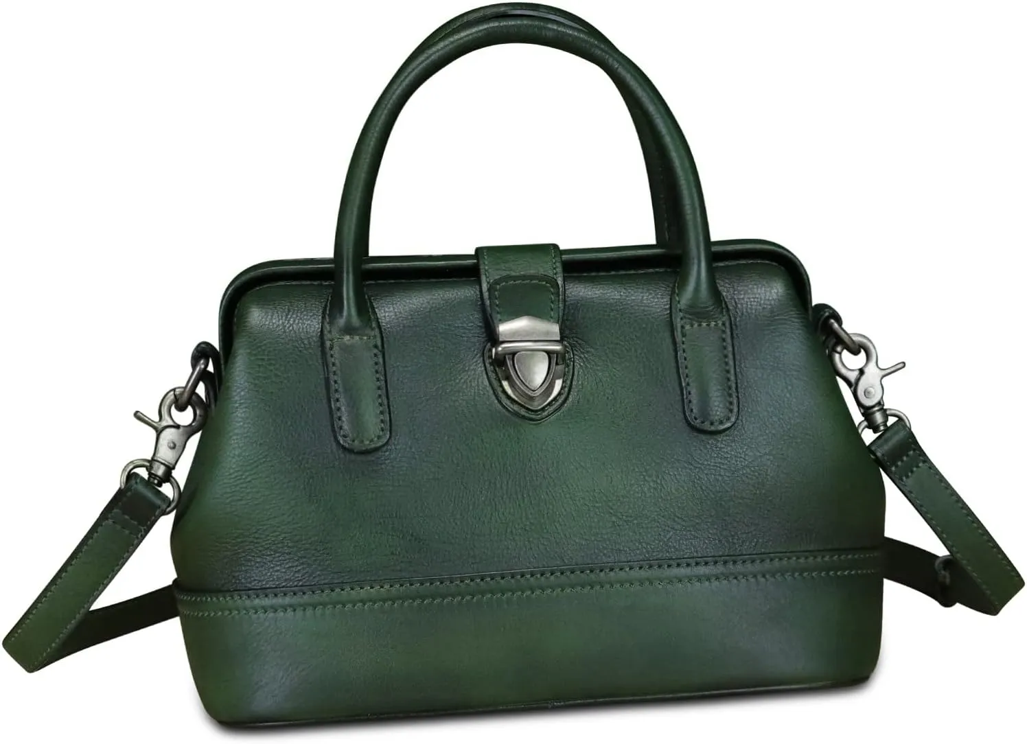 Genuine Leather Purses and Handbags for Women Vintage Handmade Real Leather Shoulder Bag Crossbody Satchel Purse with Strap