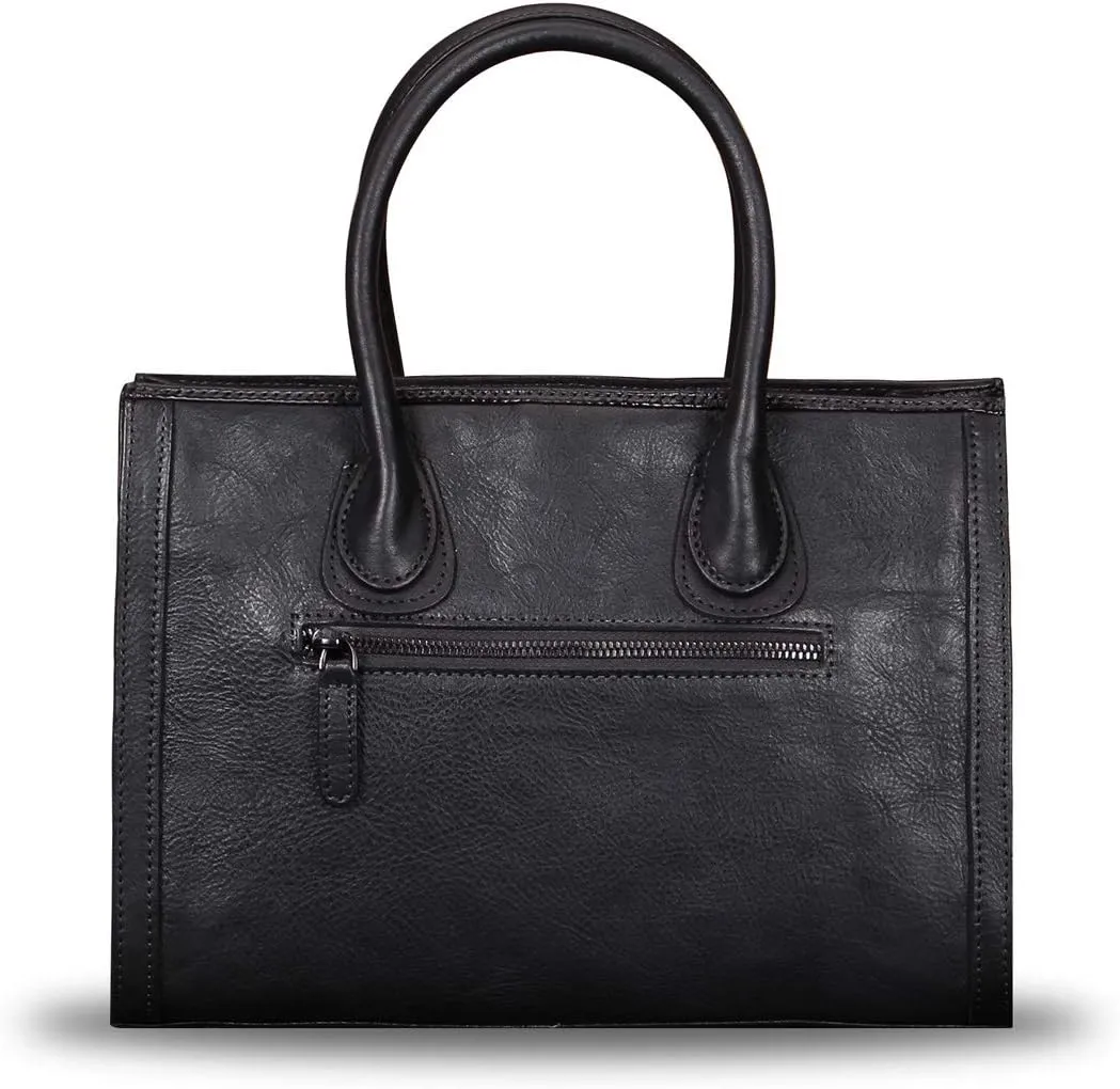 Genuine Leather Purses and Handbags for Women Vintage Real Leather Tote Bag Shoulder Bag Top Handle Satchel Purse
