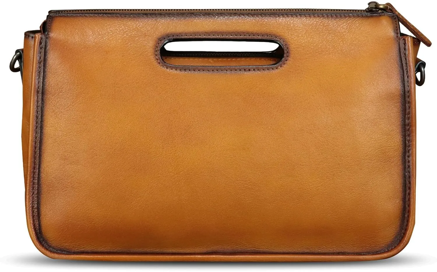 Genuine Leather Purses and Messenger Bag for Men Vintage Leather Briefcase Handbags Satchel Bags Shoulder Bag with Strap