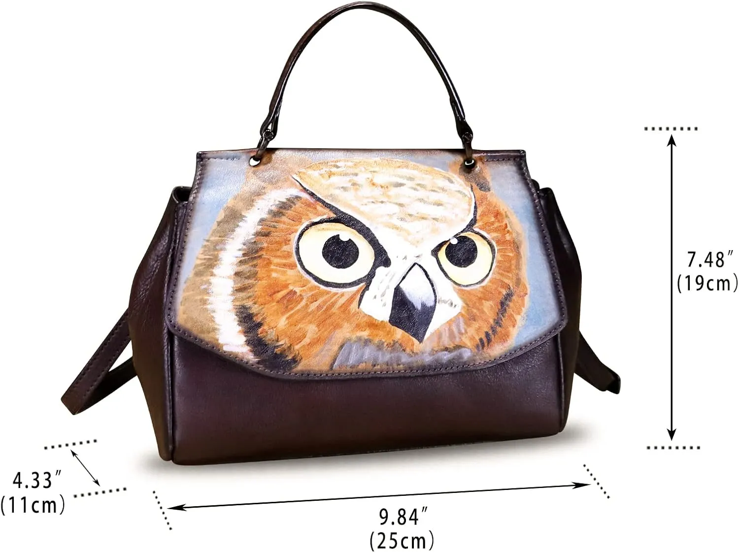 Genuine Leather Satchel for Women Crossbody Bags Handmade Vintage Top Handle Handbags Purse