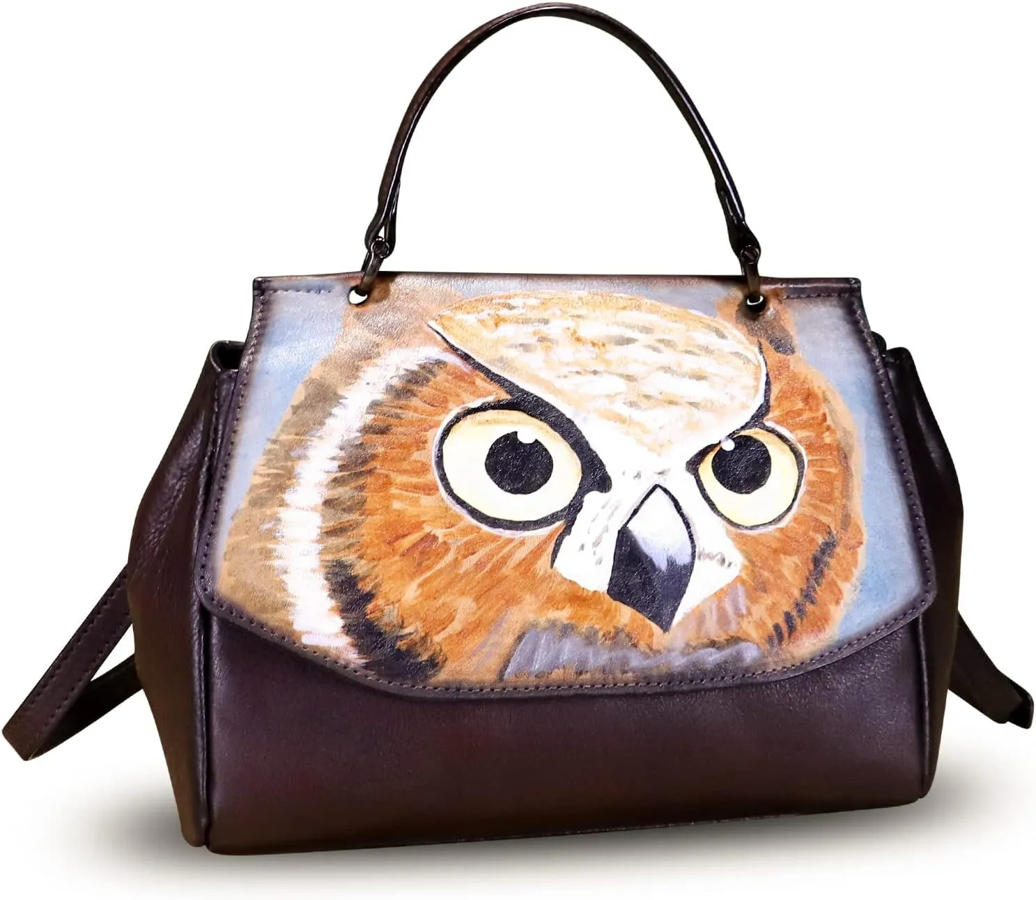 Genuine Leather Satchel for Women Crossbody Bags Handmade Vintage Top Handle Handbags Purse