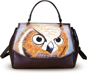 Genuine Leather Satchel for Women Crossbody Bags Handmade Vintage Top Handle Handbags Purse