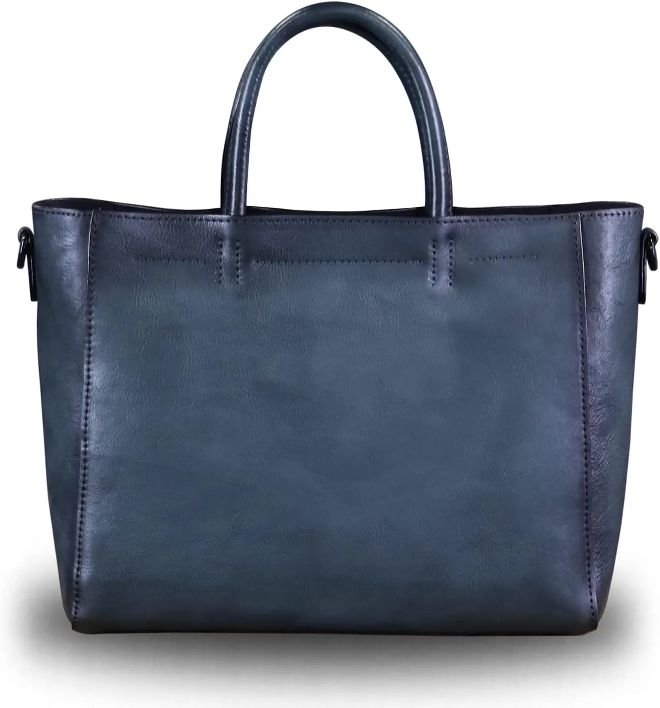 Genuine Leather Top Handle Handbag for Women Retro Satchel Vintage Cowhide Handmade Crossbody Handbags Purse Hobo Bag