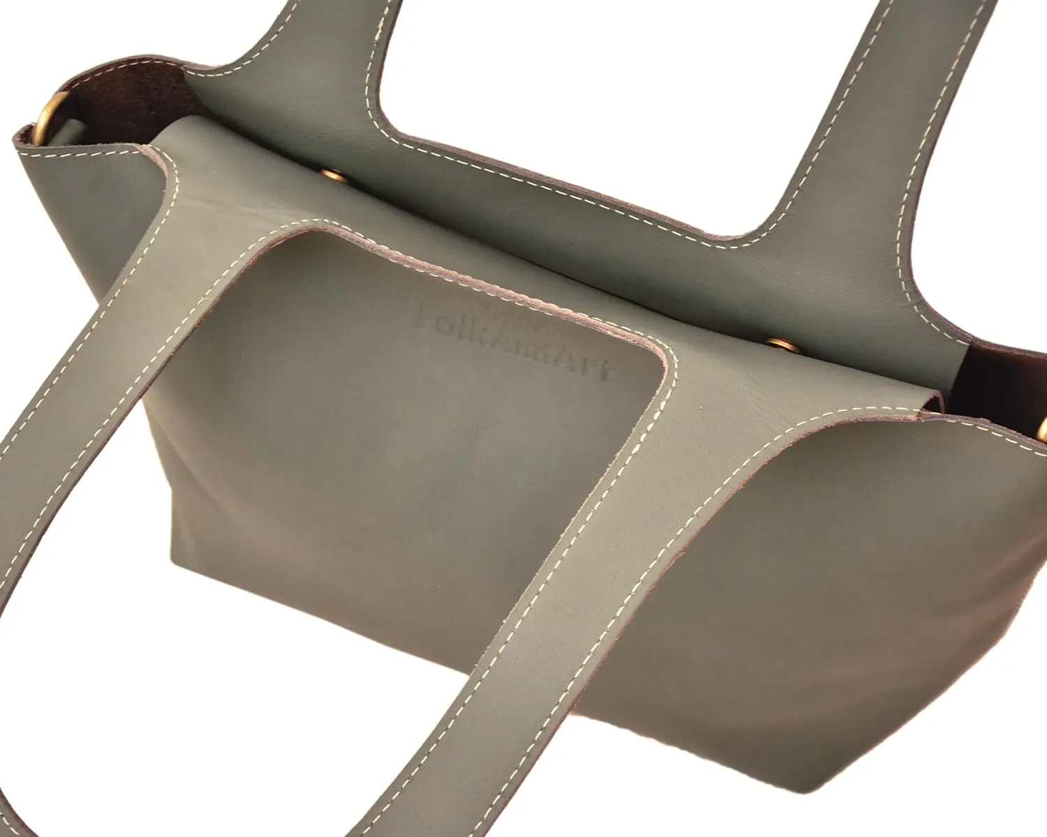 Genuine Leather Tote Bag for Women Stylish Handbag with Inner Pockets Perfect for Work, Travel & Everyday