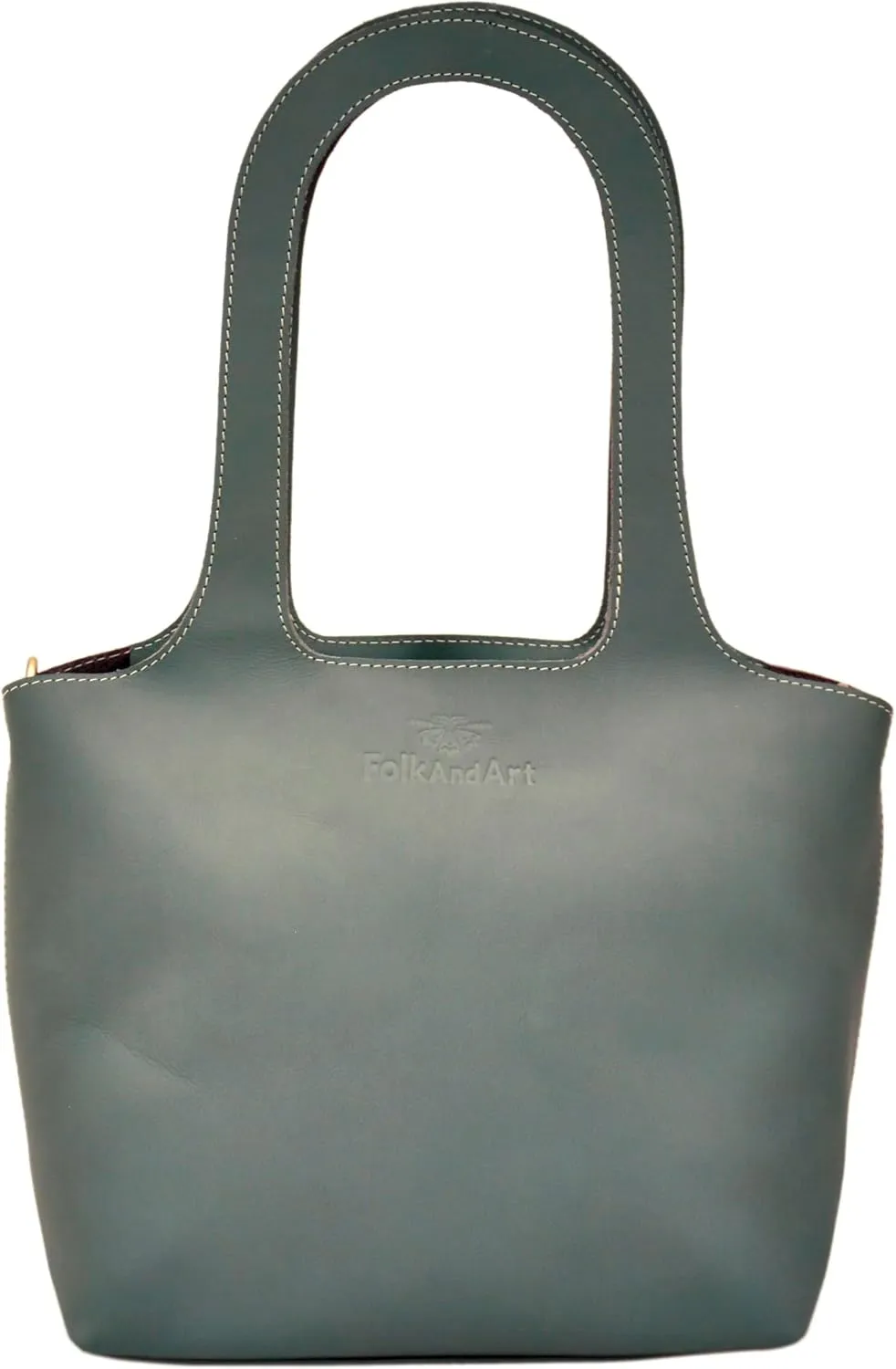 Genuine Leather Tote Bag for Women Stylish Handbag with Inner Pockets Perfect for Work, Travel & Everyday