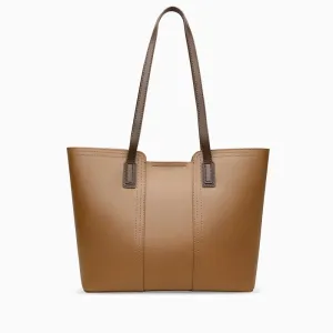 Genuine Leather Tote Bag – Large, Stylish & Lightweight Shopper Handbag