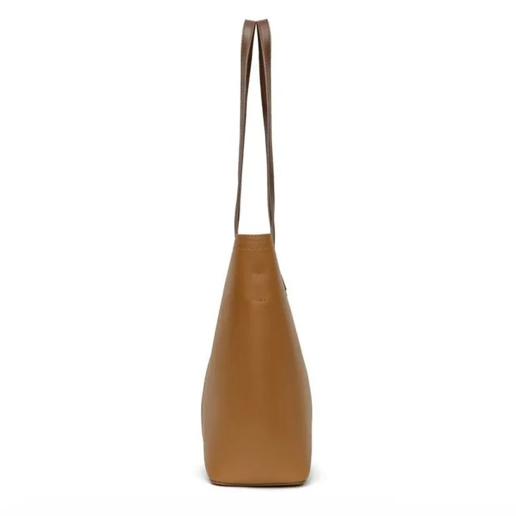 Genuine Leather Tote Bag – Large, Stylish & Lightweight Shopper Handbag