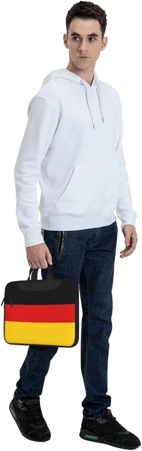 German flag Print Trendy Oxford Cloth Laptop Bag - Versatile Laptop Case,Messenger Bag, Shoulder Bag