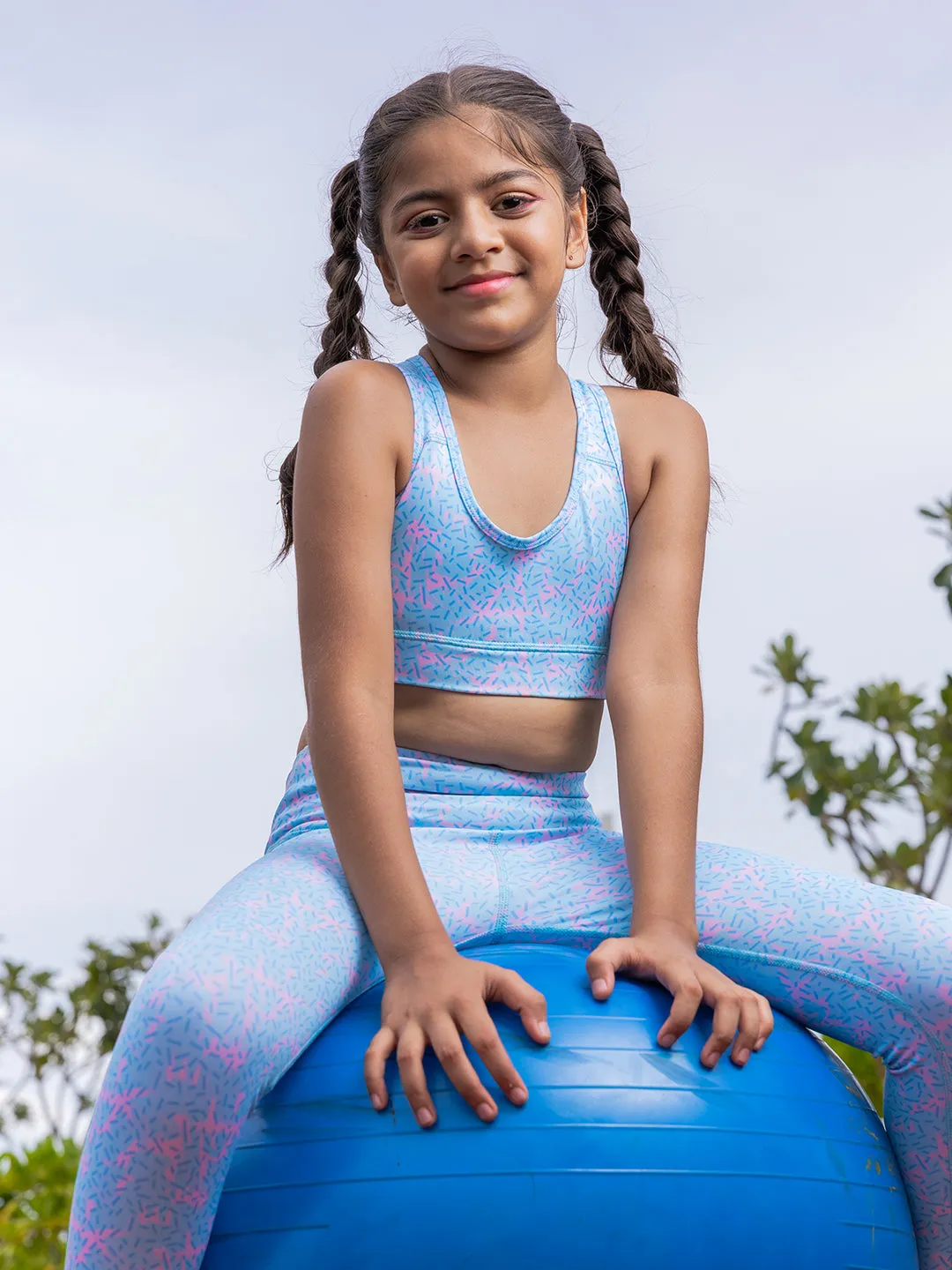 GIRLS SPORTS BRA - DONUT SPRINKLE (NON-PADDED)