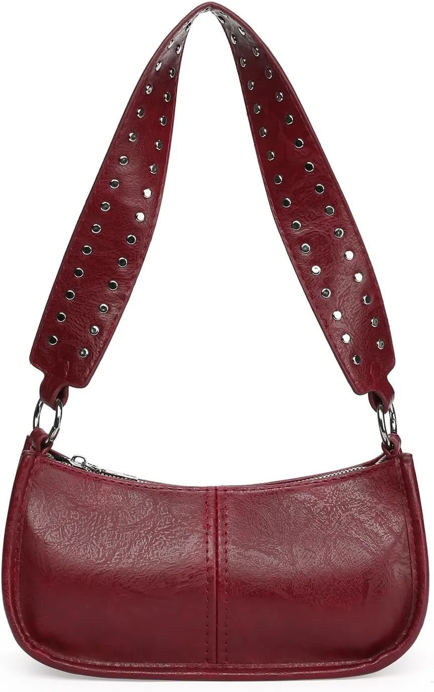 GOIACII Shoulder Bag for Women Small Handbags with 2 Removable Strap Crossbody Bag Purses