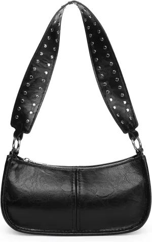 GOIACII Shoulder Bag for Women Small Handbags with 2 Removable Strap Crossbody Bag Purses