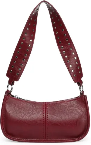 GOIACII Shoulder Bag for Women Small Handbags with 2 Removable Strap Crossbody Bag Purses