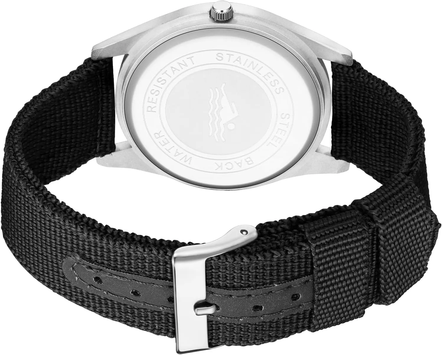 Gosasa Unisex Military Watches Sport Textile Nylon Strap Stylish Men Watch Luminous Fashion Watches Analog Display Quartz Waterproof Casual Wristwatch