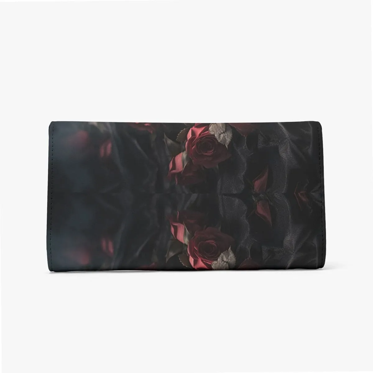 Gothic Pink Roses And Sword Foldable Wallet