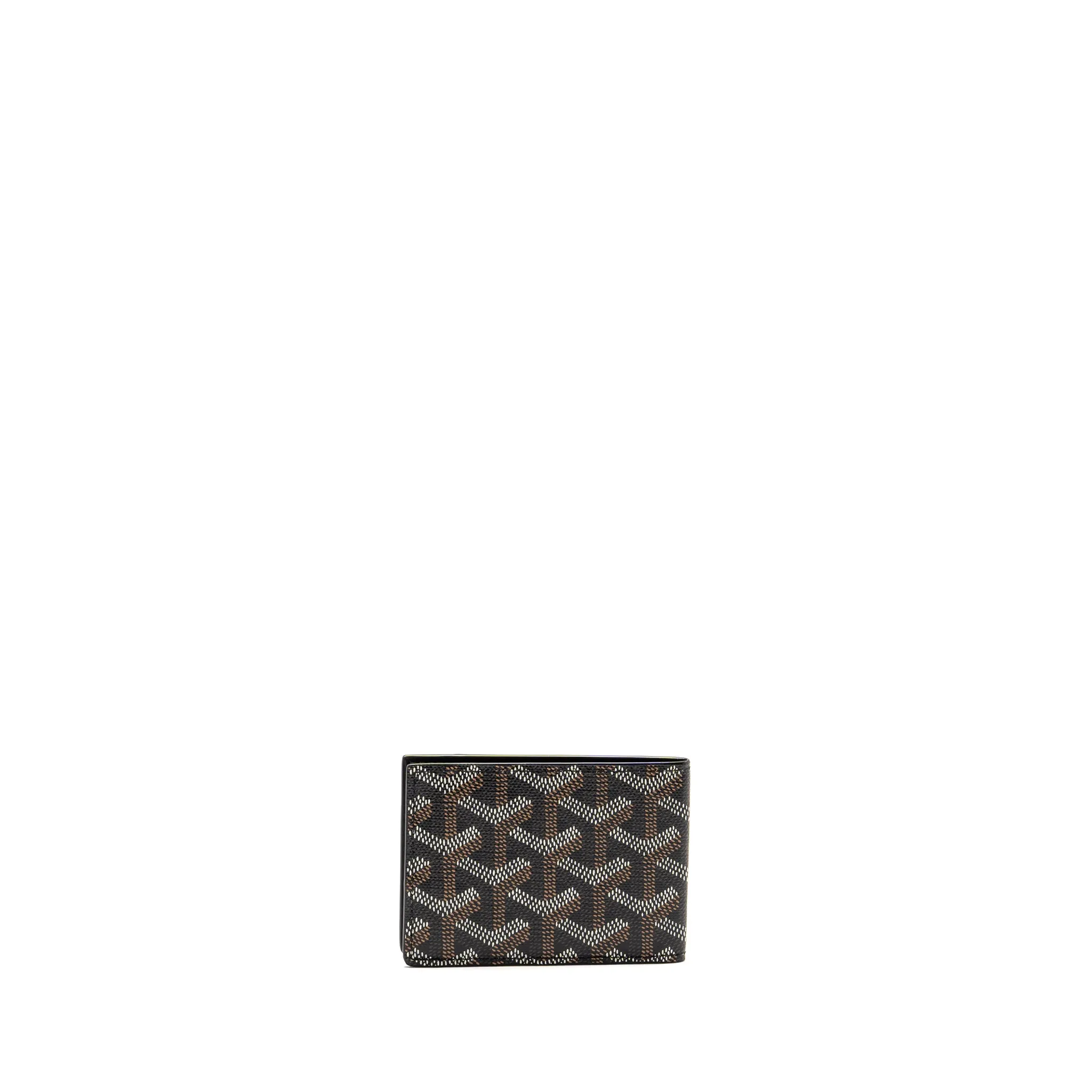 Goyard Bifold Wallet Multi Slot Goyardline Canvas Black